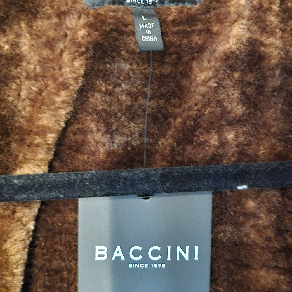Baccini Brown Leather Jacket